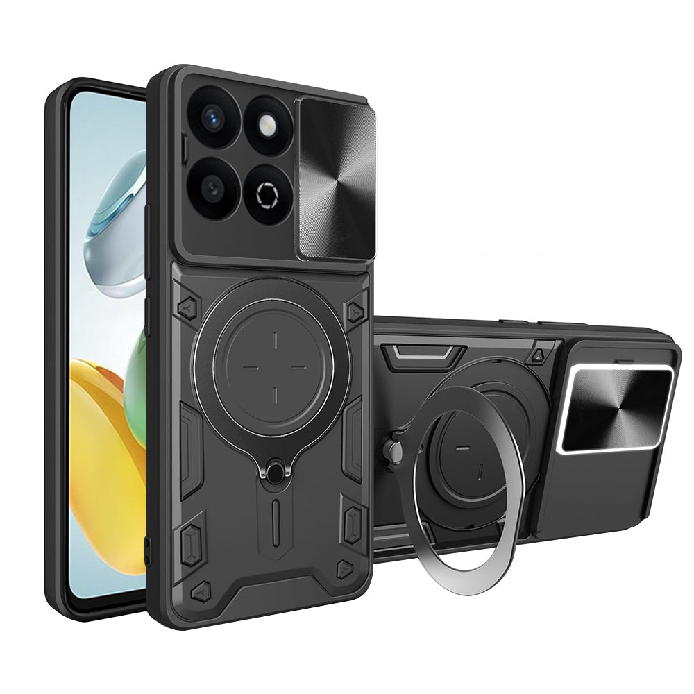 Hoes voor Honor X7c / 200 Smart, Techsuit, CamGuard Pro, Zwart