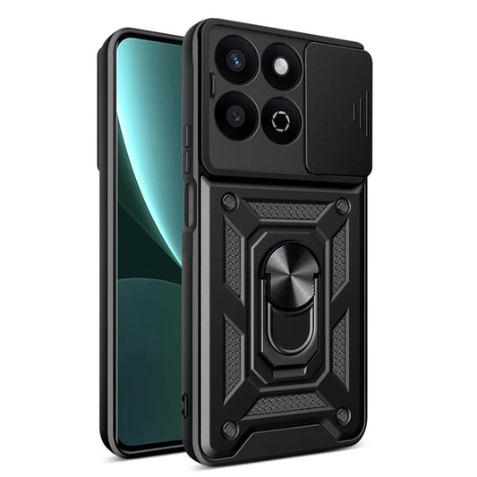 Hoes voor Honor X7c / 200 Smart, Techsuit, CamShield, Zwart