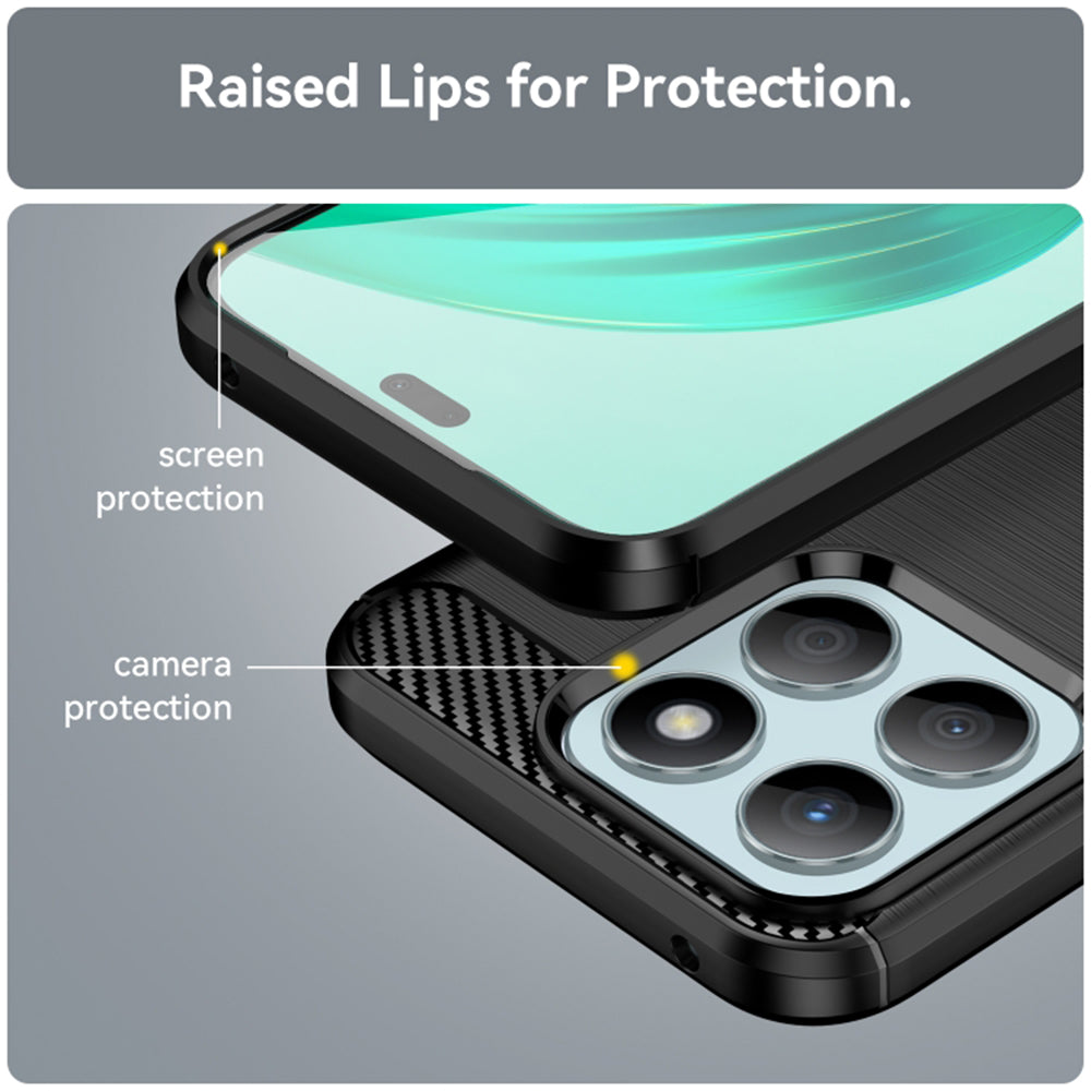 Case for Honor X8b, Techsuit, Carbon, Black
