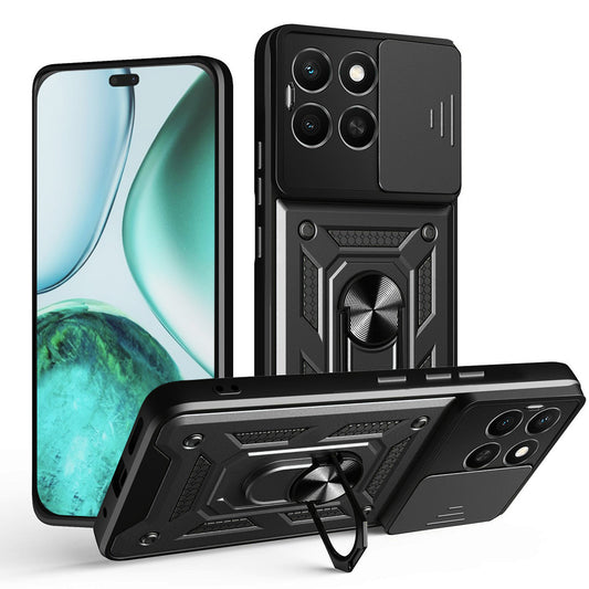 Hoes voor Honor X8c, Techsuit, CamShield, Zwart