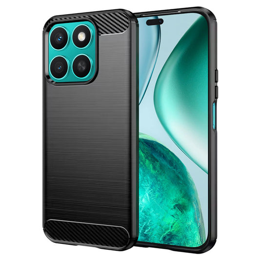 Hoes voor Honor X8c, Techsuit, Carbon, Zwart