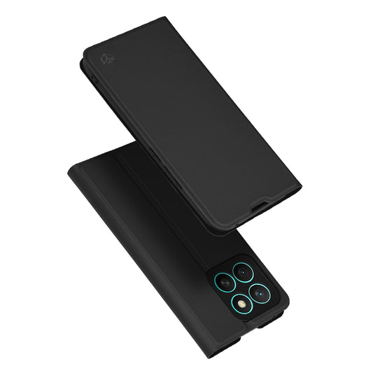 Hoes voor Honor X8c, Techsuit, Magskin Book, Zwart