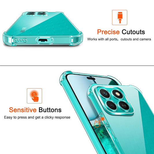 Hoesje voor Honor X8c, Techsuit, Schokbestendig Helder, Transparant