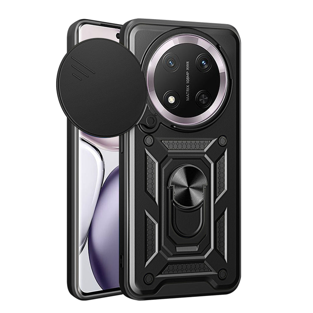 Hoes voor Honor X9c / Magic7 Lite, Techsuit, CamShield, Zwart