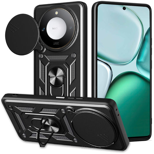 Hoes voor Honor X9c Smart, Techsuit, CamShield, Zwart