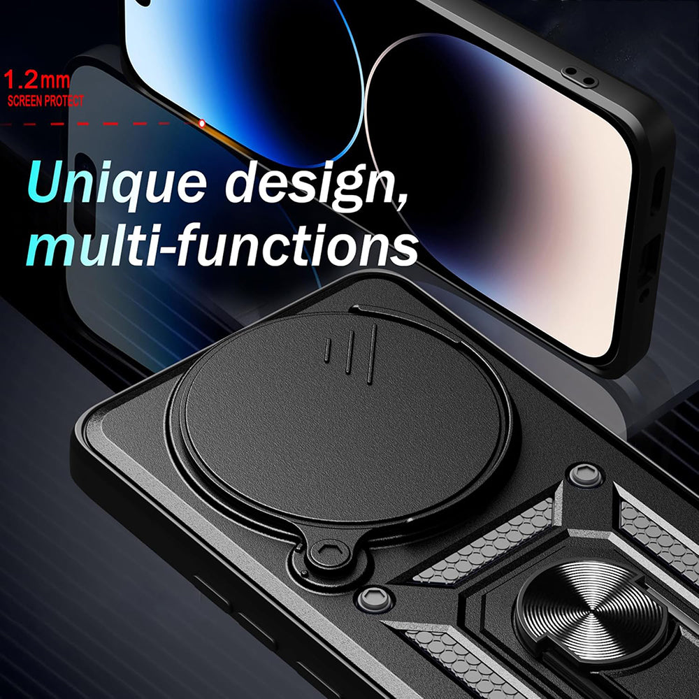 Case for Honor X9c Smart, Techsuit, CamShield, Black