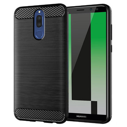 Hoes voor Huawei Mate 10 Lite, Techsuit, Carbon, Zwart