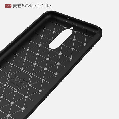 Hoes voor Huawei Mate 10 Lite, Techsuit, Carbon, Zwart