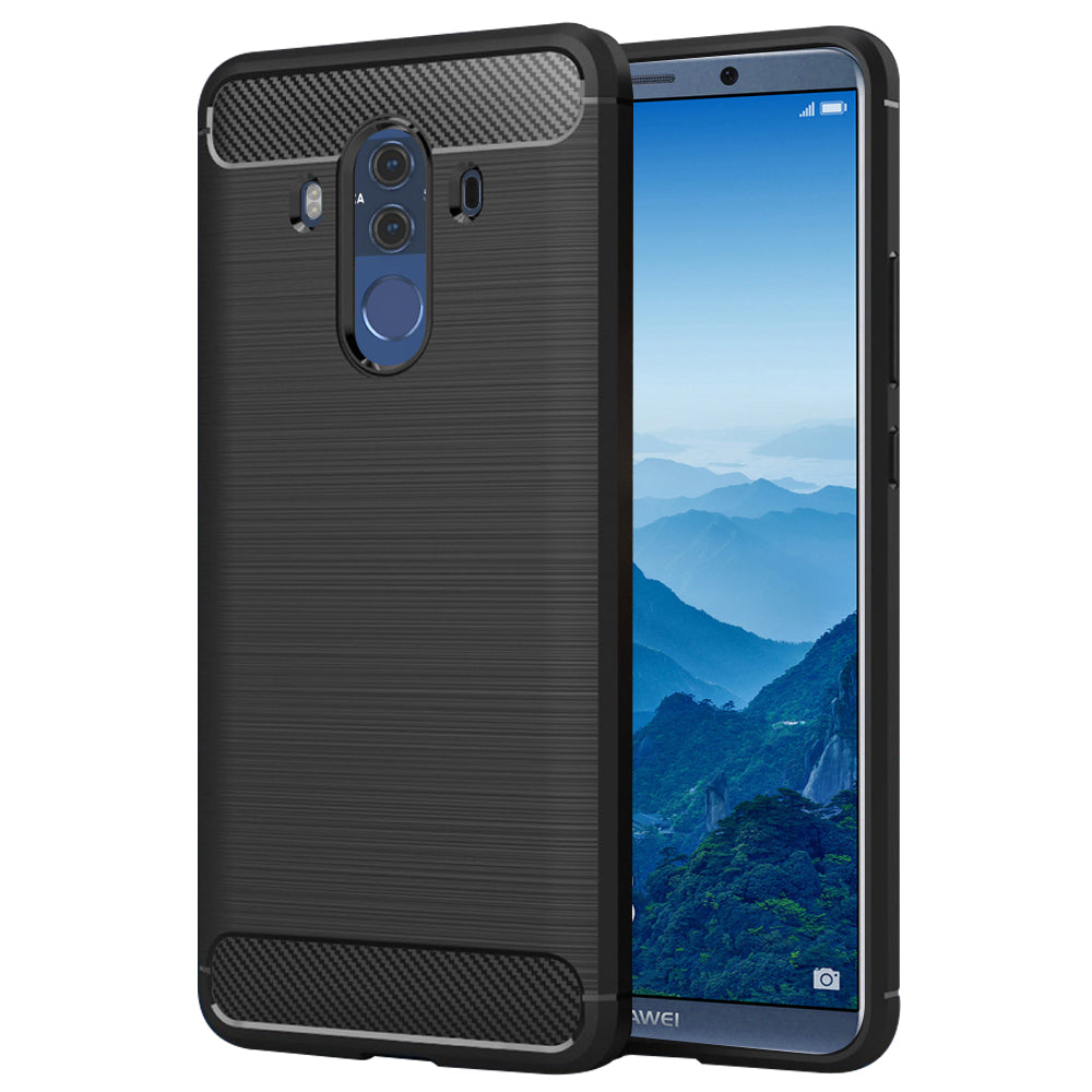 Hoes voor Huawei Mate 10 Pro, Techsuit, Carbon, Zwart