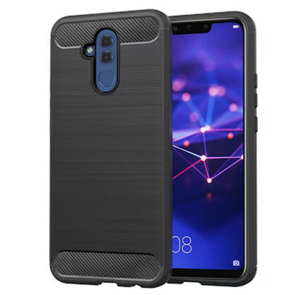 Hoes voor Huawei Mate 20 Lite, Techsuit, Carbon, Zwart