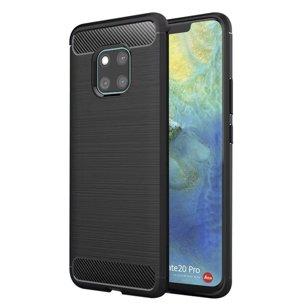 Hoes voor Huawei Mate 20 Pro, Techsuit, Carbon, Zwart