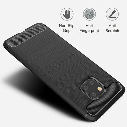 Hoes voor Huawei Mate 20 Pro, Techsuit, Carbon, Zwart