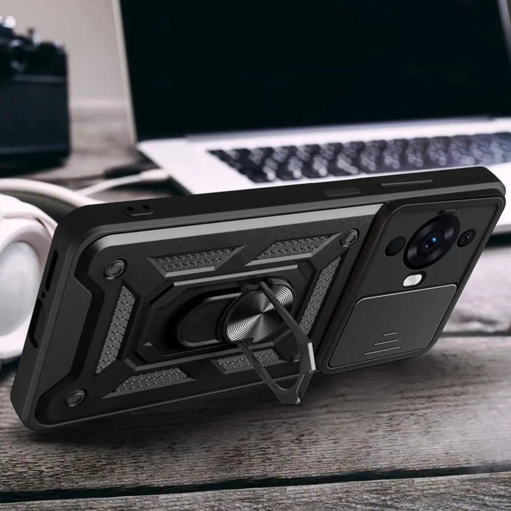 Hoes voor Huawei nova 12s / nova 11, Techsuit, CamShield, Zwart