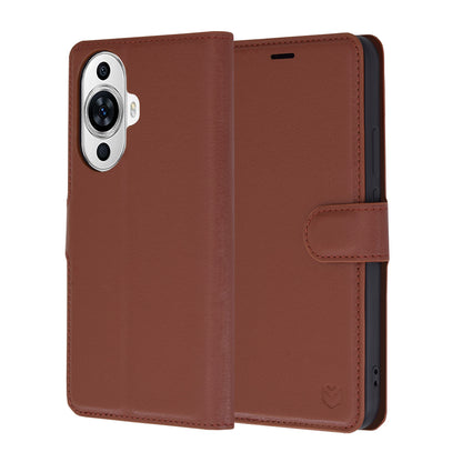 Hoes voor Huawei nova 12s / nova 11, Techsuit, Leather Folio, Bruin