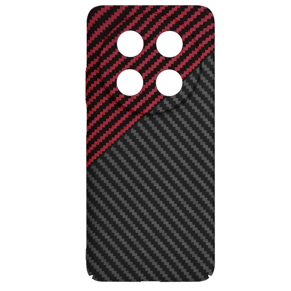 Hoes voor Huawei nova 13i / nova 12i, Techsuit, Carbonite FiberShell, Zwart Rood