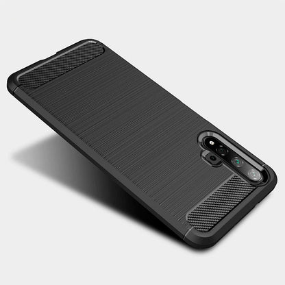 Hoes voor Huawei nova 5T / Honor 20, Techsuit, Carbon, Zwart