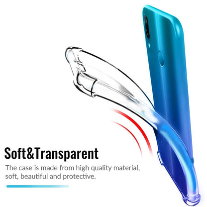 Hoes voor Huawei P Smart (2019), Techsuit, Schokbestendig Helder, Transparant