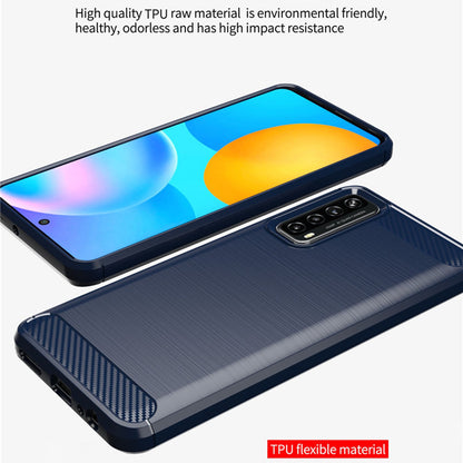 Hoes voor Huawei P smart 2021, Techsuit, Carbon, Zwart