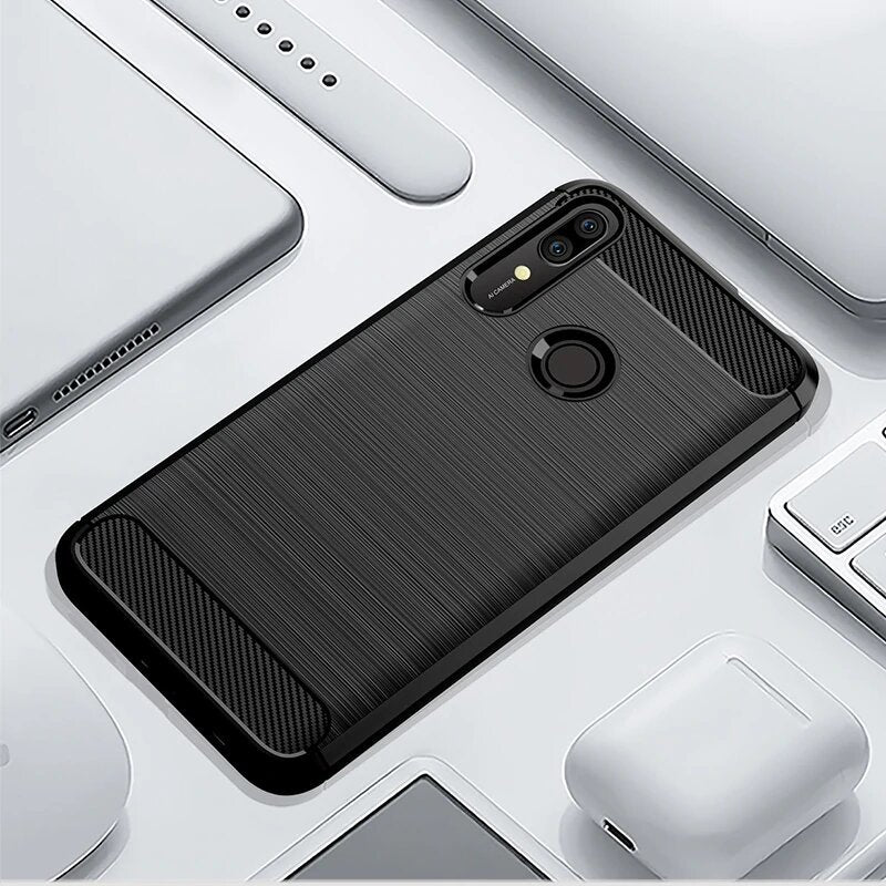 Hoes voor Huawei P Smart Z, Techsuit, Carbon, Zwart
