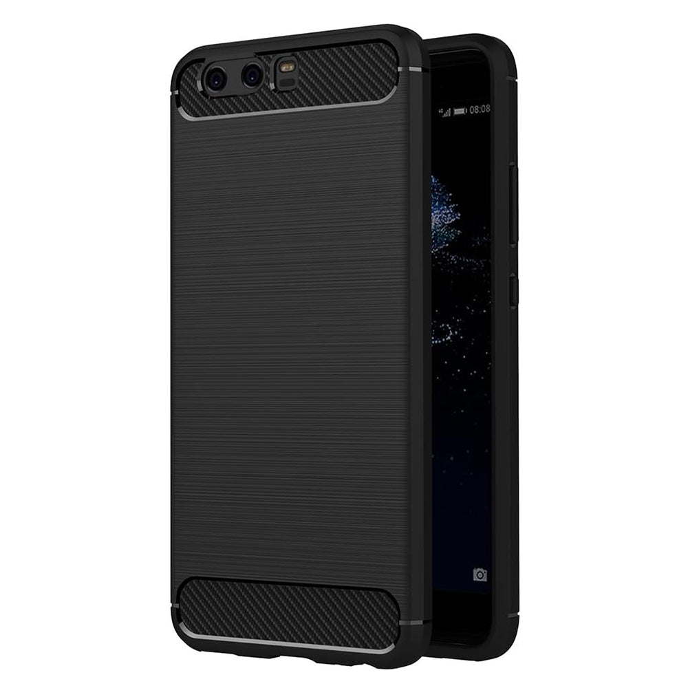 Hoes voor Huawei P10 Plus, Techsuit, Carbon, Zwart