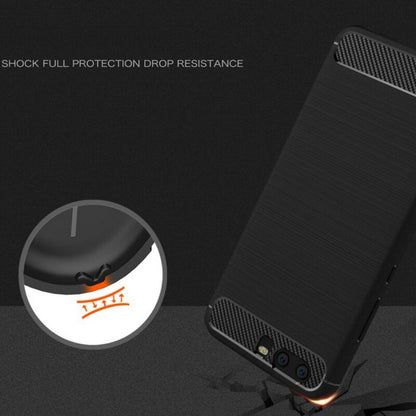 Hoes voor Huawei P10 Plus, Techsuit, Carbon, Zwart