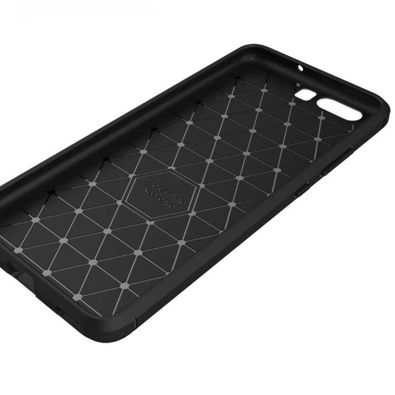 Hoes voor Huawei P10 Plus, Techsuit, Carbon, Zwart
