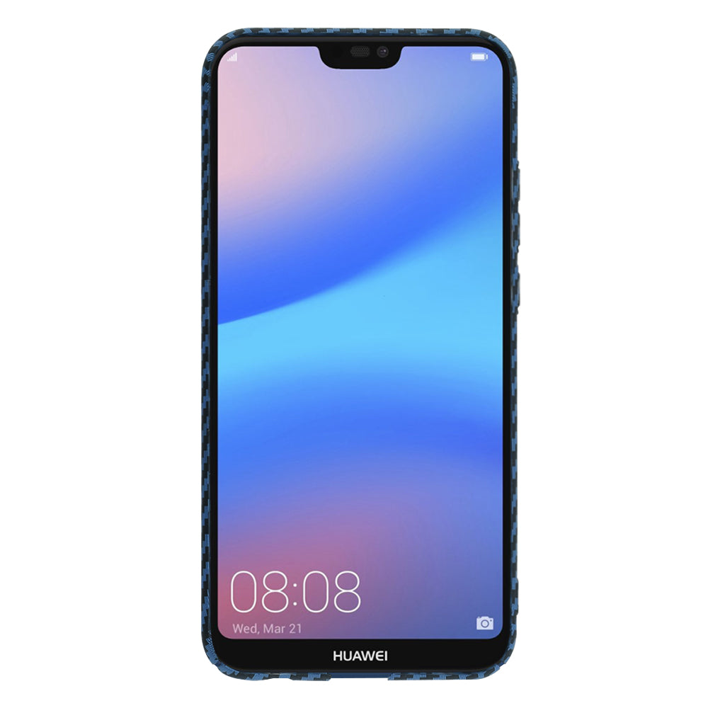 Hoes voor Huawei P20 Lite, Techsuit, Carbonite FiberShell, Turquoise