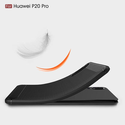 Hoes voor Huawei P20 Pro, Techsuit, Carbon, Zwart