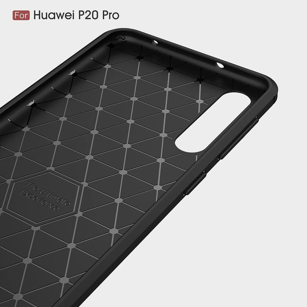 Hoes voor Huawei P20 Pro, Techsuit, Carbon, Zwart