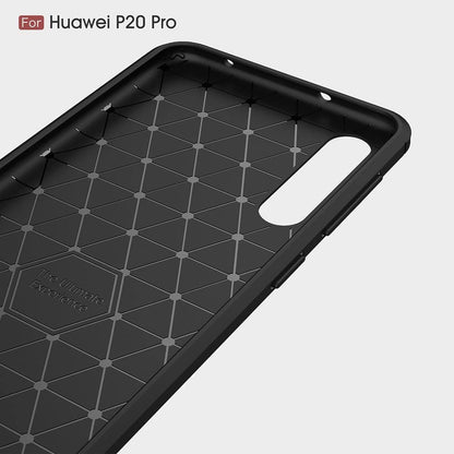 Hoes voor Huawei P20 Pro, Techsuit, Carbon, Zwart