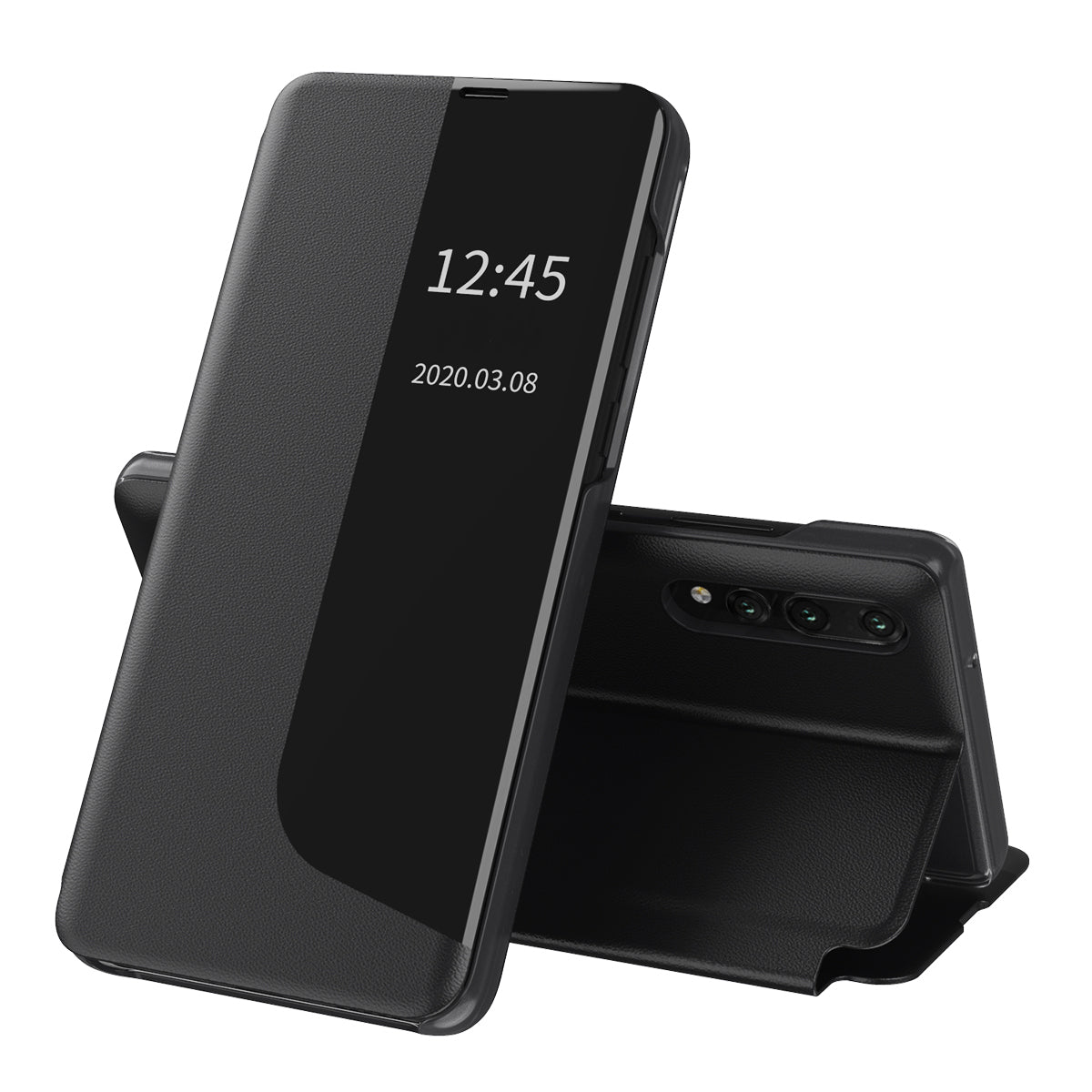 Hoes voor Huawei P20 Pro, Techsuit, eFold, Zwart