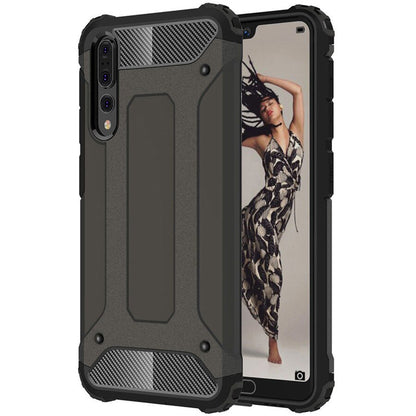 Hoes voor Huawei P20 Pro, Techsuit, Hybrid Armor, Zwart