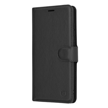 Hoes voor Huawei P20 Pro, Techsuit, Leather Folio, Zwart
