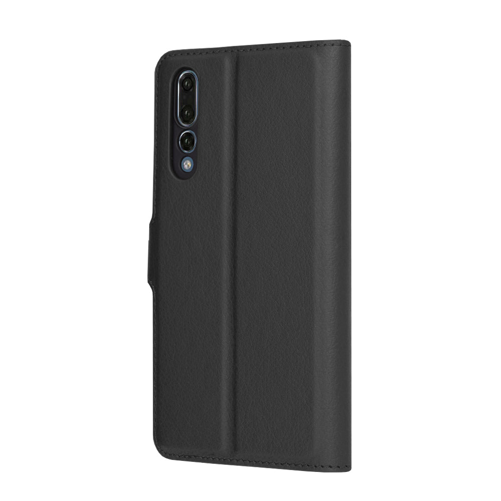 Hoes voor Huawei P20 Pro, Techsuit, Leather Folio, Zwart