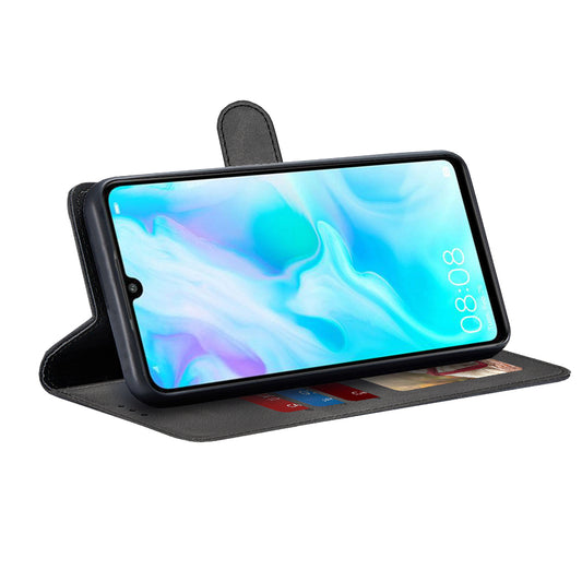 Hoes voor Huawei P30 lite New Edition / P30 lite, Techsuit, Diary Book, Zwart