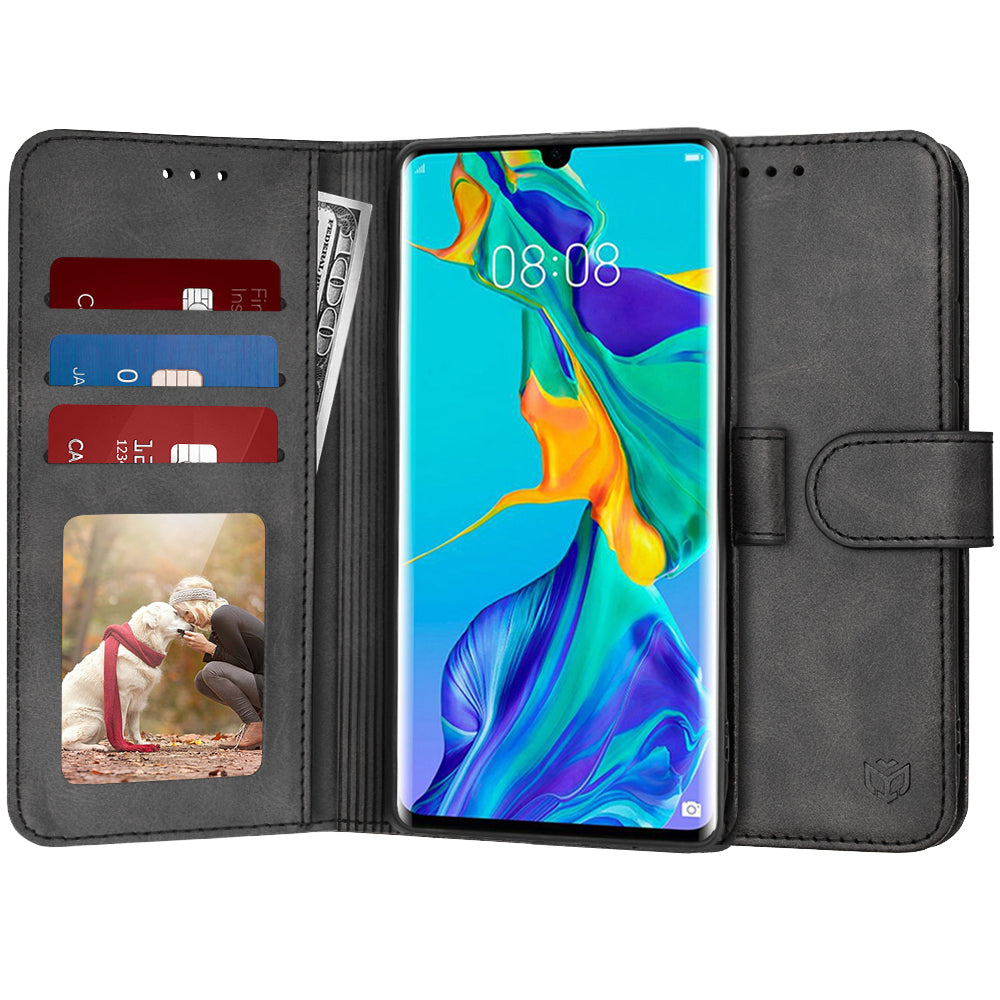 Hoes voor Huawei P30 Pro New Edition / P30 Pro, Techsuit, Diary Book, Zwart