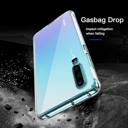 Hoesje voor Huawei P30, Techsuit, Schokbestendig Transparant