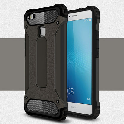 Case for Huawei P9 lite (2016), Techsuit, Hybrid Armor, Black