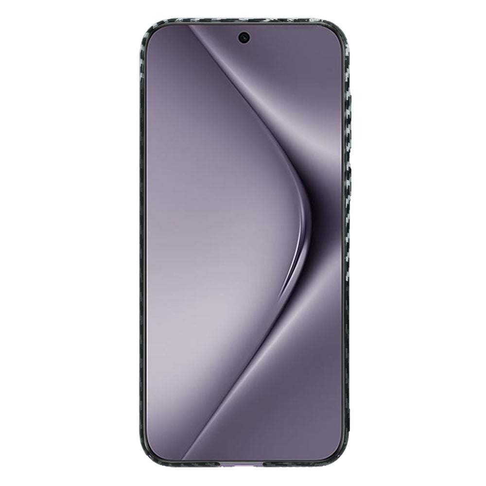 Case for Huawei Pura 70 Pro, Techsuit, Carbonite FiberShell, Black Gray