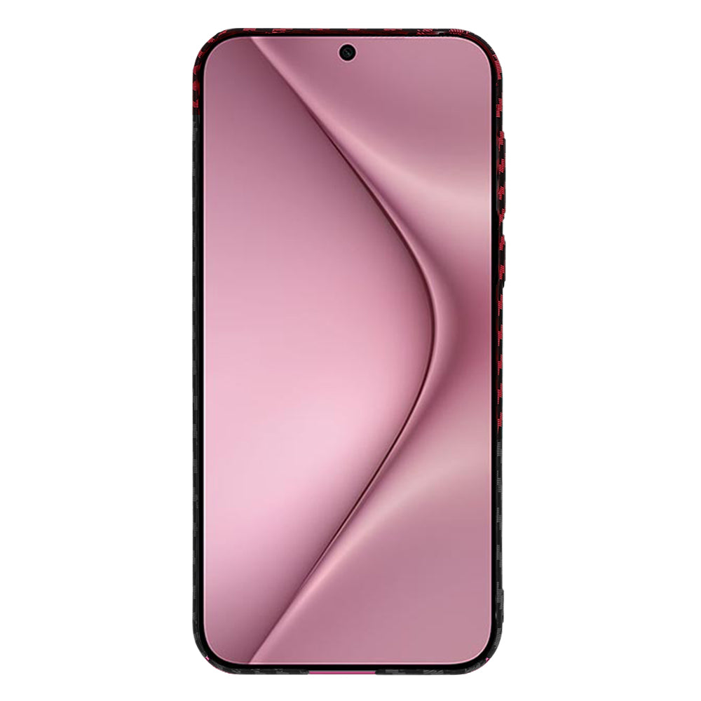 Hoes voor Huawei Pura 70, Techsuit, Carbonite FiberShell, Zwart Rood