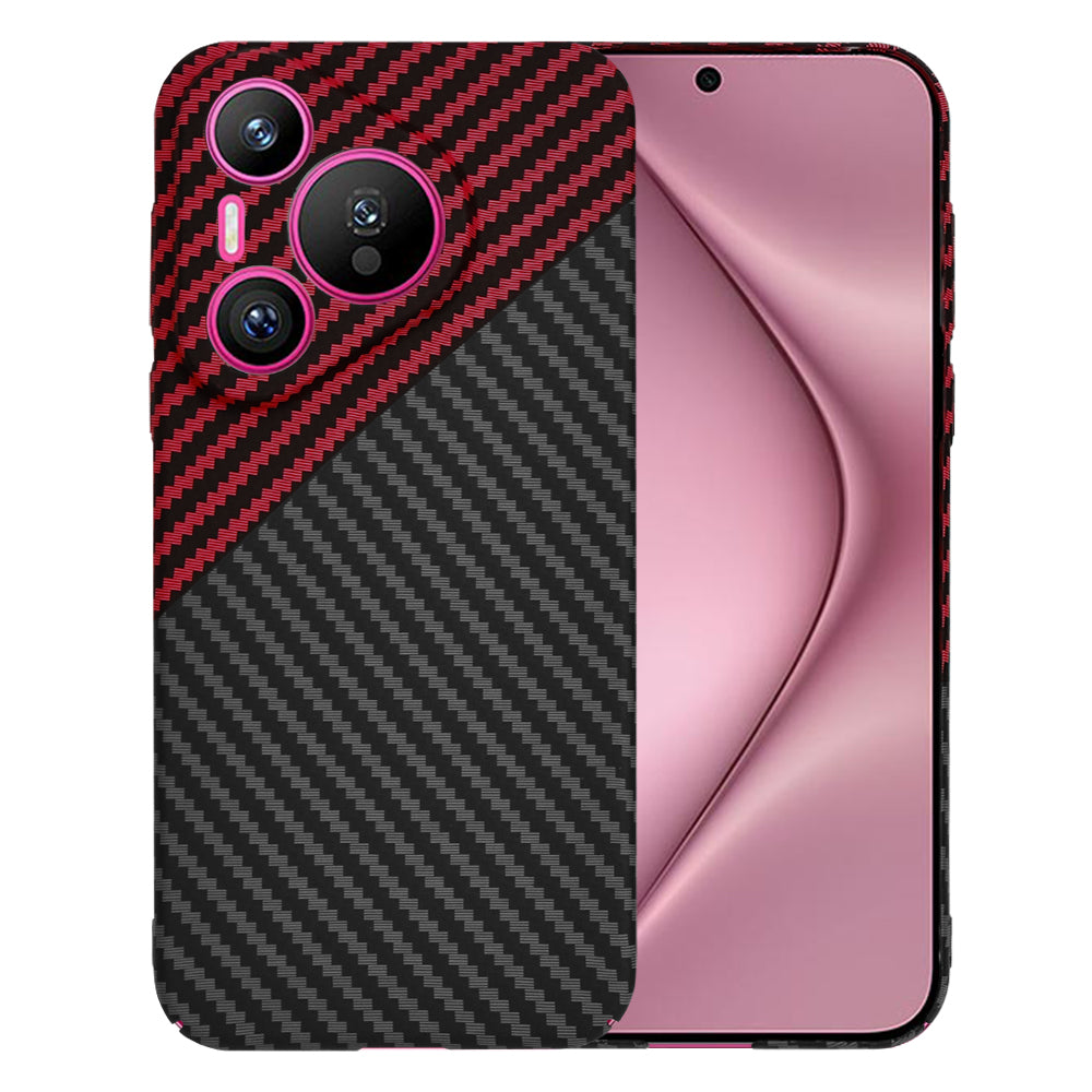 Hoes voor Huawei Pura 70, Techsuit, Carbonite FiberShell, Zwart Rood
