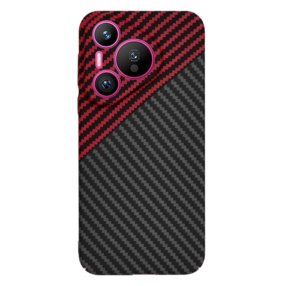 Hoes voor Huawei Pura 70, Techsuit, Carbonite FiberShell, Zwart Rood