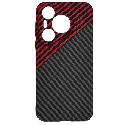 Hoes voor Huawei Pura 70, Techsuit, Carbonite FiberShell, Zwart Rood