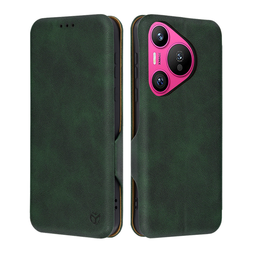 Hoes voor Huawei Pura 70, Techsuit, Safe Wallet Plus, Groen