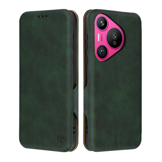 Case for Huawei Pura 70, Techsuit, Safe Wallet Plus, Green