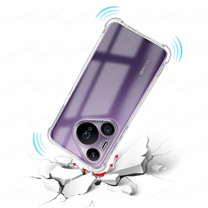 Case for Huawei Pura 70, Techsuit, Shockproof Clear, Transparent