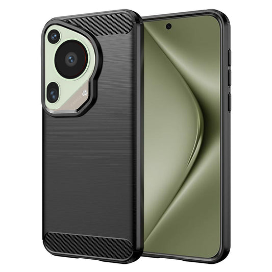 Hoes voor Huawei Pura 70 Ultra, Techsuit, Carbon, Zwart