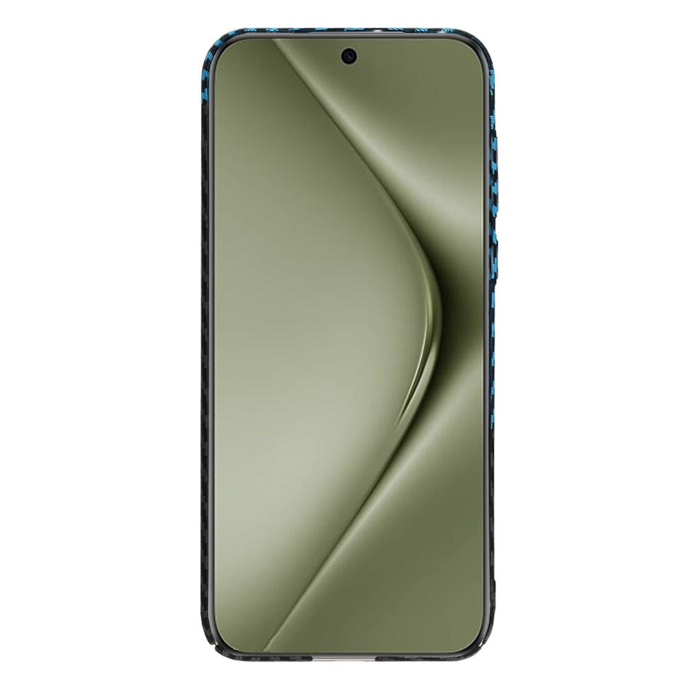Case for Huawei Pura 70 Ultra, Techsuit, Carbonite FiberShell, Black Blue