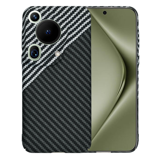 Hoes voor Huawei Pura 70 Ultra, Techsuit, Carbonite FiberShell, Zwart Grijs