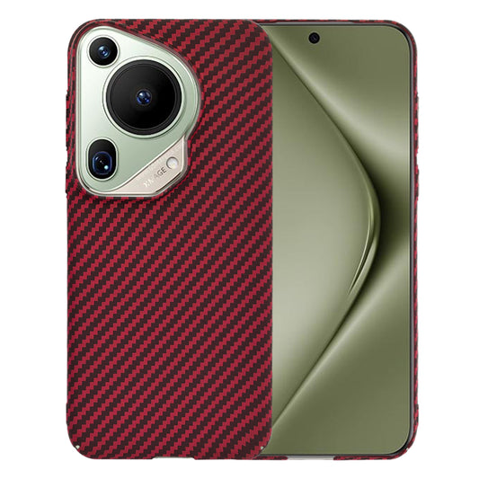 Hoes voor Huawei Pura 70 Ultra, Techsuit, Carbonite FiberShell, Rood